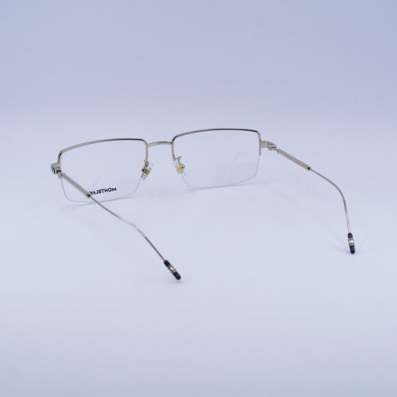 🕶️ New Montblanc MB0113O 004 Eyeglasses - Gold Frame 58mm - Picture 6 of 10
